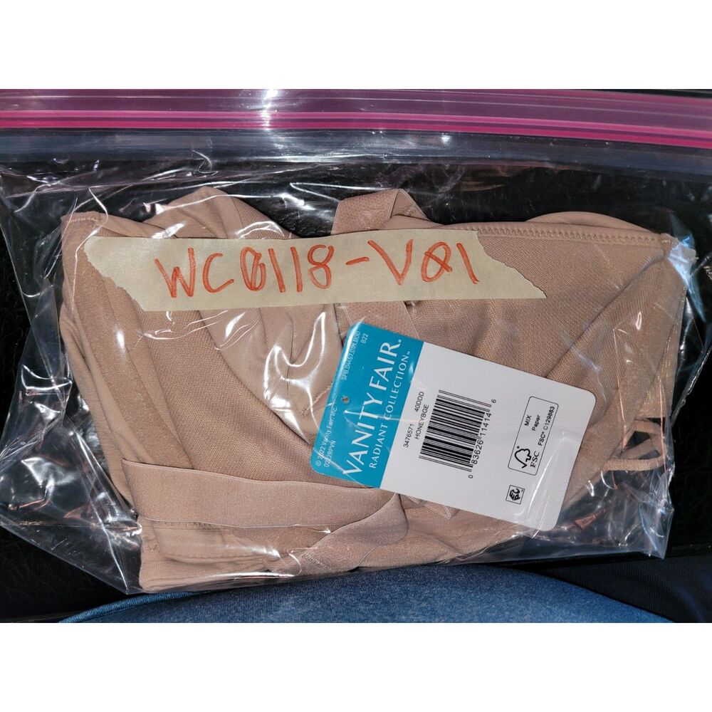 NWT-Vanity Fair Underwire Bra- 40DDD - Picture 4 of 4